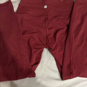 lululemon athletica Burgundy Leggings